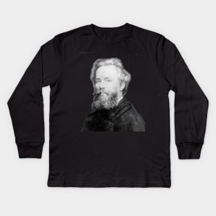 Herman Melville Kids Long Sleeve T-Shirt